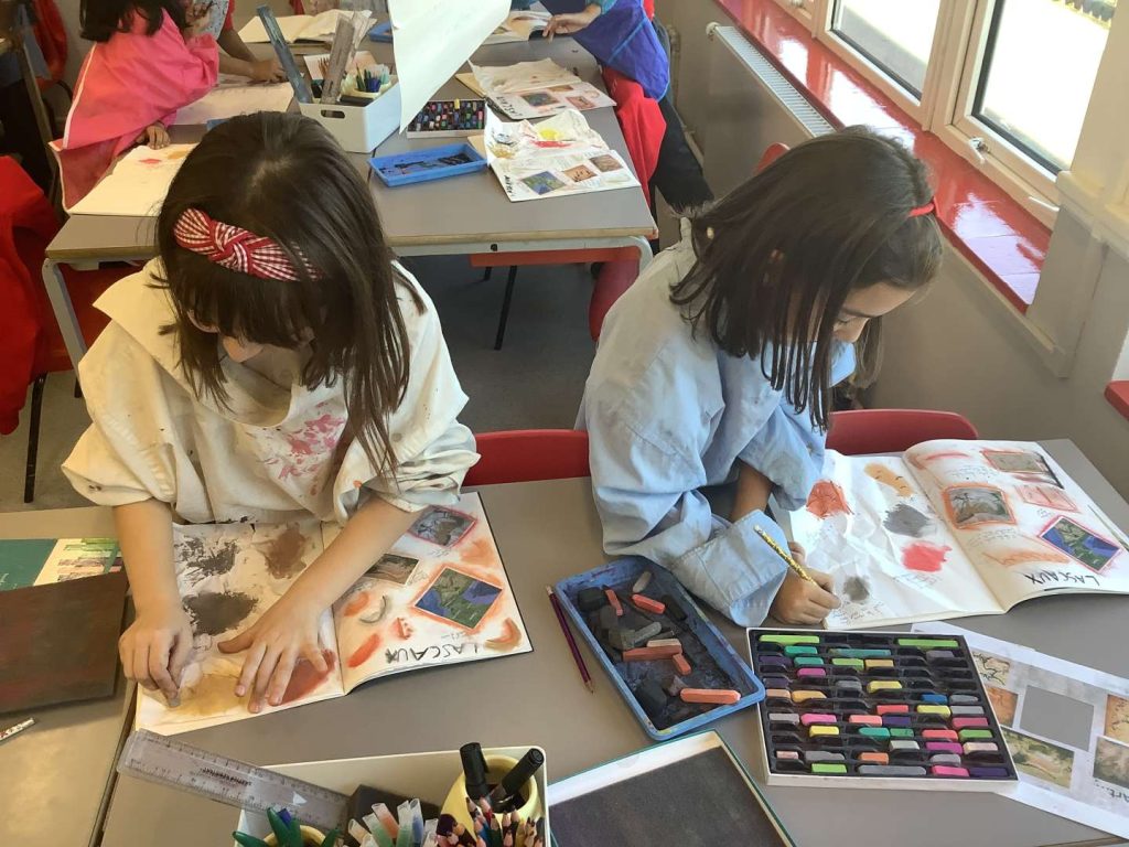 Parsloes Primary School Year 3 Stone Age Art